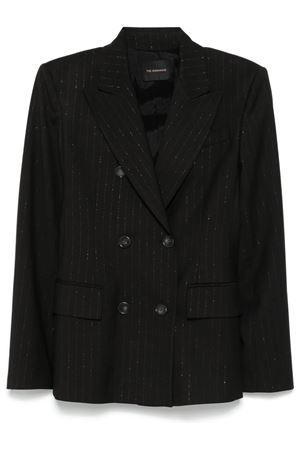 Blazer gessato nero THE ANDAMANE | TM163031BTNP244BLACK